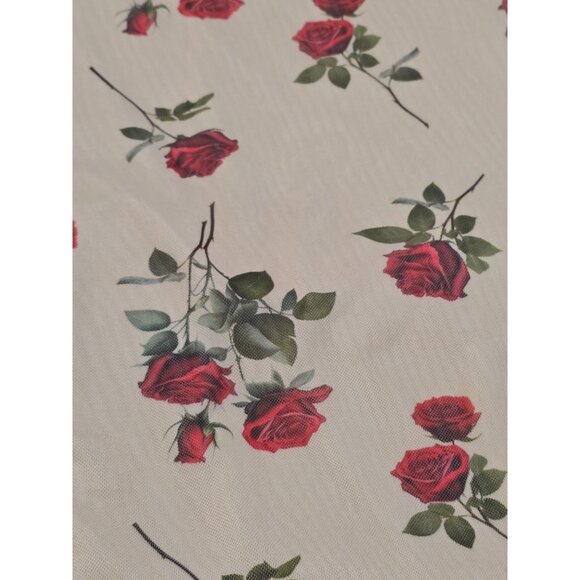 Stitch + Feather Floral Print Slip Dress With‎ Adjustable Spaghetti Straps  Drop - Picture 10 of 13